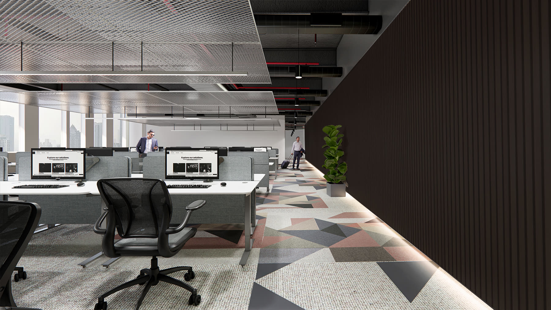 Defence workplace interior